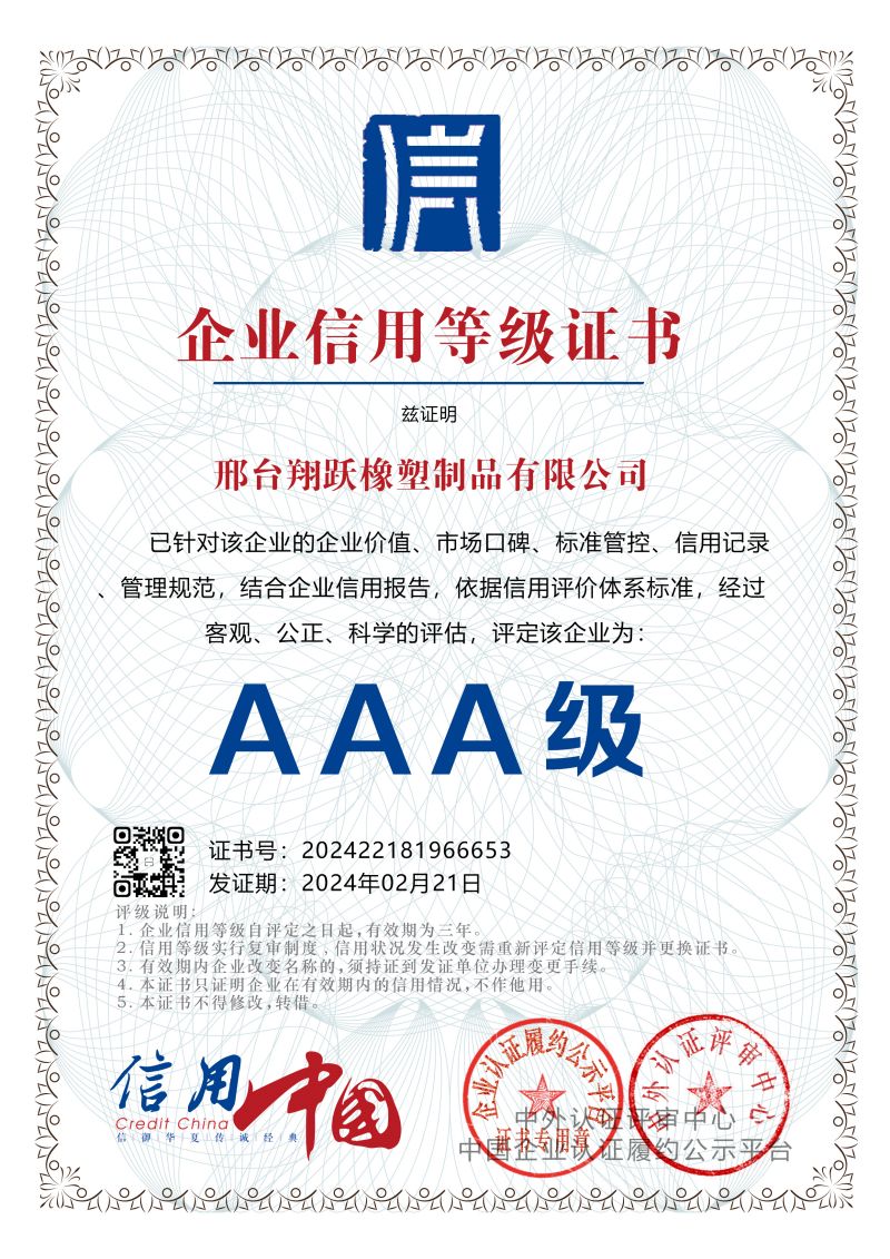 Enterprise Credit Rating Certificate